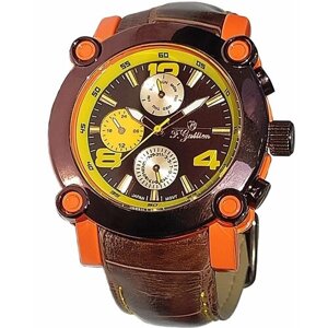Наручные часы F. Gattien Наручные часы F. Gattien 9103-04 fashion унисекс, коричневый, оранжевый