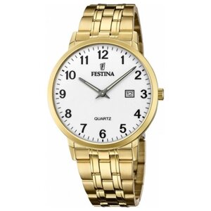 Наручные часы FESTINA Classics Наручные часы Festina Ceramic 20511, белый, золотой