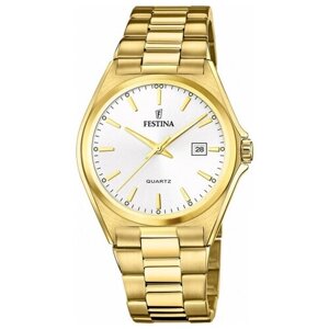 Наручные часы FESTINA Наручные часы Festina Classics 20552, белый, золотой