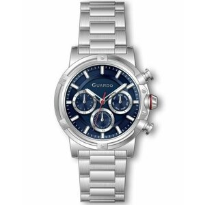 Наручные часы Guardo Наручные часы Guardo Premium 12716-1, синий, серебряный