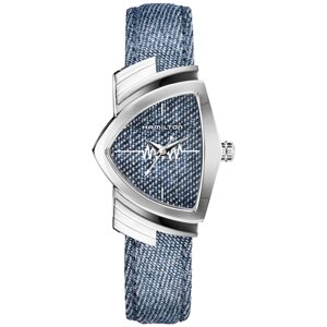 Наручные часы Hamilton H24211941, синий, серебряный
