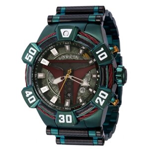 Наручные часы INVICTA Часы мужские кварцевые Invicta Star Wars Boba Fett 37433, зеленый