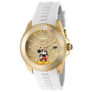 Наручные часы INVICTA Часы женские кварцевые Invicta Disney Mickey Mouse Lady 41301, золотой