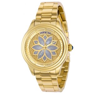 Наручные часы INVICTA Часы женские кварцевые Invicta Wildflower Lady 37085, золотой