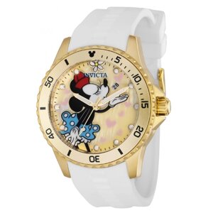Наручные часы INVICTA Disney Часы женские кварцевые Invicta Disney Limited Edition Minnie Mouse Lady 39527, золотой