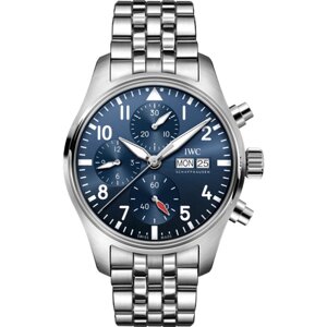 Наручные часы IWC IWC Pilot's Watch Chronograph IW388102, синий, серебряный