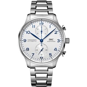 Наручные часы IWC Portugieser Chronograph Automatic IW371617, белый, серебряный