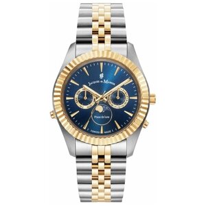 Наручные часы Jacques du Manoir мужские JWG01604, золотой, синий