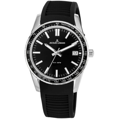 Наручные часы JACQUES LEMANS 1-2060A, черный, мультиколор