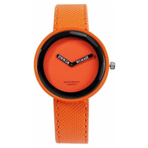 Наручные часы kasiqi Модные часы с большим циферблатом, оранжевый