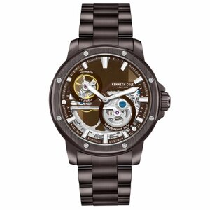 Наручные часы kenneth COLE automatic часы наручные kenneth COLE NEW YORK KCWGL0033704, коричневый