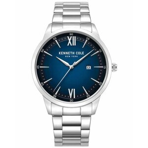Наручные часы KENNETH COLE Мужские часы Kenneth Cole New York KCWGH0014504, синий, серебряный