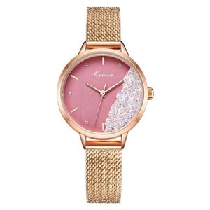 Наручные часы KIMIO Женские наручные часы Kimio Bangle K6391M-CZ1RRB, золотой, розовый