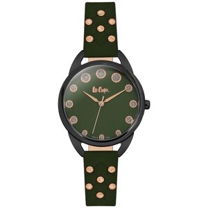 Наручные часы Lee Cooper Fashion LC06388.675, черный, зеленый