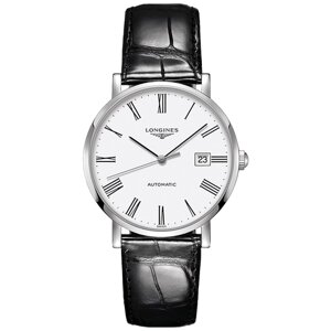 Наручные часы LONGINES Longines The Longines Elegant Collection L4.910.4.11.2, черный, серебряный