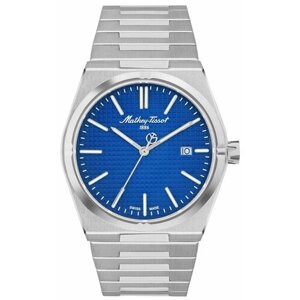Наручные часы Mathey-Tissot Швейцарские наручные часы Mathey-Tissot H117ABU, синий, серый
