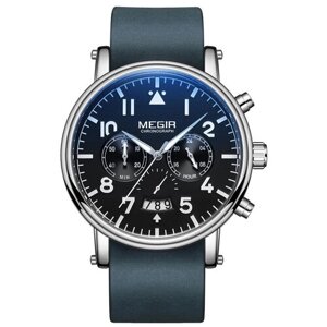 Наручные часы Megir Часы мужские Megir ML2149G (S/BE), синий