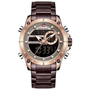 Наручные часы Naviforce Часы мужские Naviforce NF9163 (RG/CE), коричневый