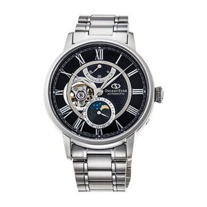 Наручные часы ORIENT Классика Часы механические Orient STAR RE-AM0004B классика. муж, мет. бр-т,50m, DATE, серебряный, черный