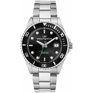 Наручные часы PHILIP WATCH Часы мужские Philip Watch R8253597084, черный, серебряный