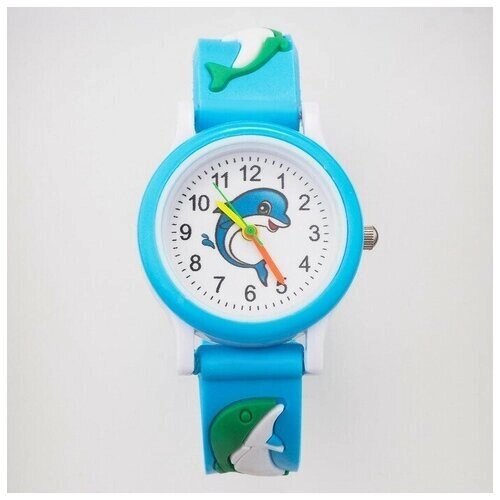 Наручные часы Promarket, корпус пластик, ремешок силикон, голубой