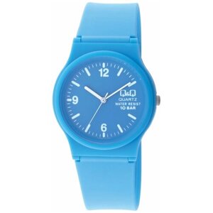 Наручные часы Q&Q VP46 J014, голубой, мультиколор