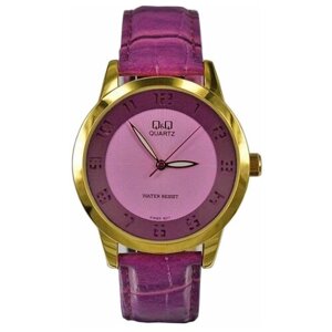 Наручные часы Q&Q женские Японские часы Q&Q KW85-807 женские кварцевые, водонепроницаемые, фиолетовый