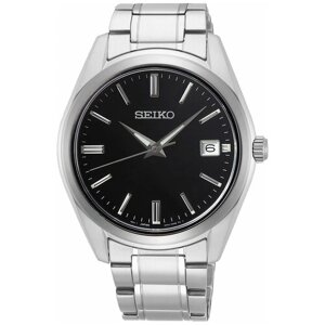 Наручные часы SEIKO CS Dress Часы наручные Seiko SUR311P1, серебряный, черный