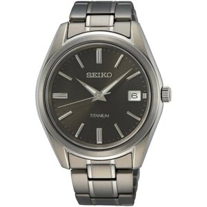 Наручные часы SEIKO CS Dress Японские титановые наручные часы Seiko SUR375P1, серебряный
