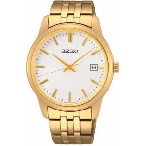 Наручные часы SEIKO Мужские наручные часы SUR404P1, золотой