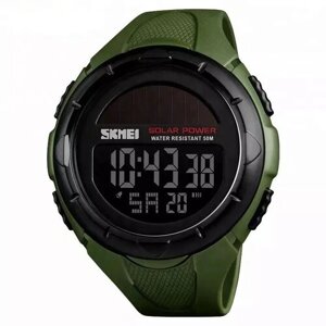 Наручные часы SKMEI Часы наручные SKMEI 1405 на солнечной батарее, хаки, зеленый