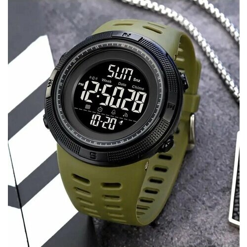 Наручные часы SKMEI Тактические военные наручные часы Skmei 2070 438,439, черный, зеленый