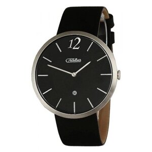 Наручные часы Слава Часы наручные Слава кварцевые 1210370/GМ-15, серебряный, черный