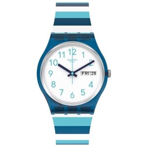 Наручные часы swatch Наручные часы Swatch GN728, белый, синий