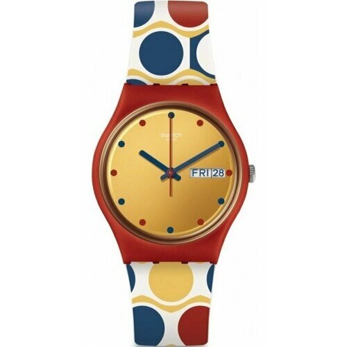 Наручные часы swatch Swatch PASTILLO, gr708. Оригинал, от официального представителя., бордовый, красный