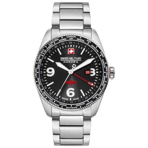 Наручные часы Swiss Military Hanowa Мужские Наручные часы Swiss Military Hanowa SMWGH2100904, черный, серебряный