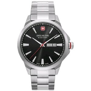 Наручные часы Swiss Military Hanowa Наручные часы Swiss Military Hanowa 06-5346.04.007, черный, серебряный