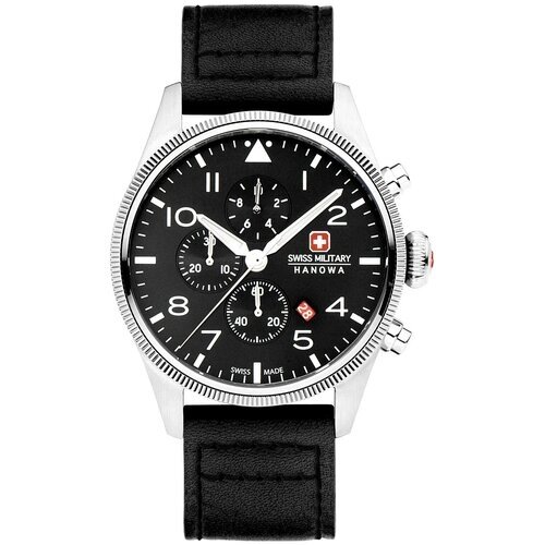 Наручные часы Swiss Military Hanowa Наручные часы Swiss Military Hanowa Air Thunderbolt Chrono, черный, серебряный