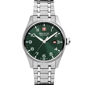 Наручные часы Swiss Military Hanowa Наручные часы Swiss Military Hanowa SMWGH0000803, серебряный, зеленый