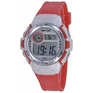 Наручные часы Тик-Так Наручные электронные часы (Тик-Так Н474 WR50 красные), белый, красный