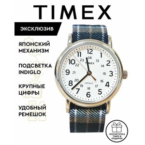 Наручные часы TIMEX Часы наручные мужские; женские Timex TW2R51400, Кварцевые, 38 мм, с подсветкой Indiglo, черный