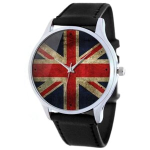 Наручные часы TINA BOLOTINA Брит Флаг под старину Standart, черный