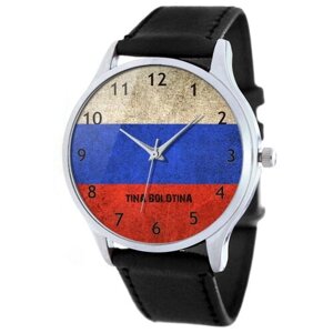 Наручные часы TINA BOLOTINA Флаг РФ Standart, черный