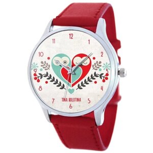 Наручные часы TINA bolotina совы extra (EX-088), красный