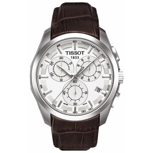 Наручные часы TISSOT T-Classic T035.617.16.031.00, коричневый, серебряный