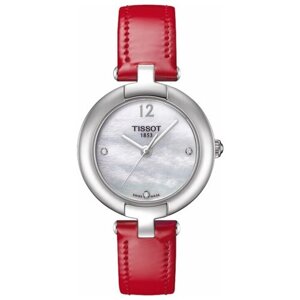 Наручные часы TISSOT T-Lady T084.210.16.116.00, красный, серебряный
