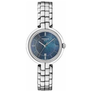 Наручные часы TISSOT T-Lady T094.210.11.121.00, серебряный, синий