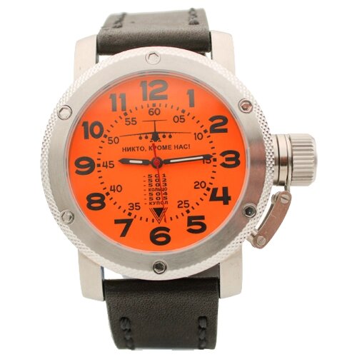 Наручные часы ТРИУМФ Часы наручные ВДВ механические с автоподзаводом (сапфировое стекло) 1006.01, оранжевый