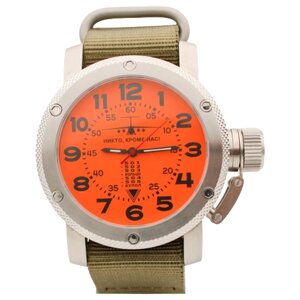 Наручные часы ТРИУМФ Часы наручные ВДВ механические с автоподзаводом (сапфировое стекло) 1006.21, оранжевый