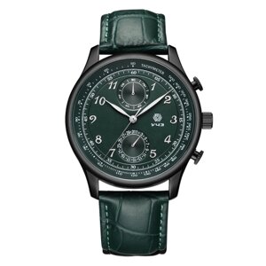 Наручные часы УЧЗ УЧЗ Spectr 3080L-3, черный, зеленый